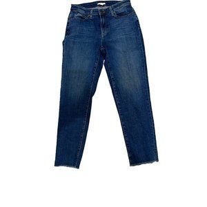 Eileen Fisher Raw Hem Medium Wash Skinny‎ Denim Jeans Size 2